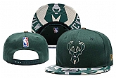 Milwaukee Bucks Team Logo Adjustable Hat YD (2),baseball caps,new era cap wholesale,wholesale hats